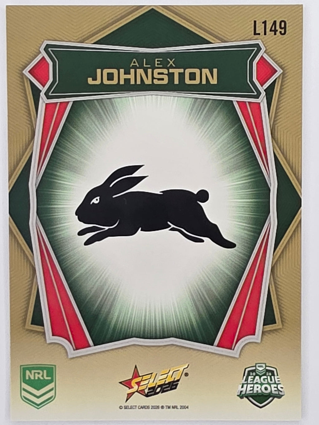 NRL 2026 League Heroes | Luminous | #L149 | Alex Johnston | South Sydney Rabbitohs