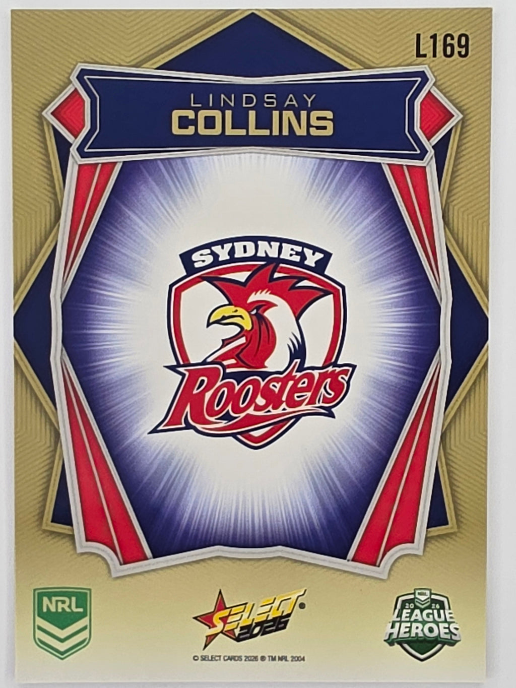 NRL 2026 League Heroes | Luminous | #L169 | Lindsay Collins | Sydney Roosters