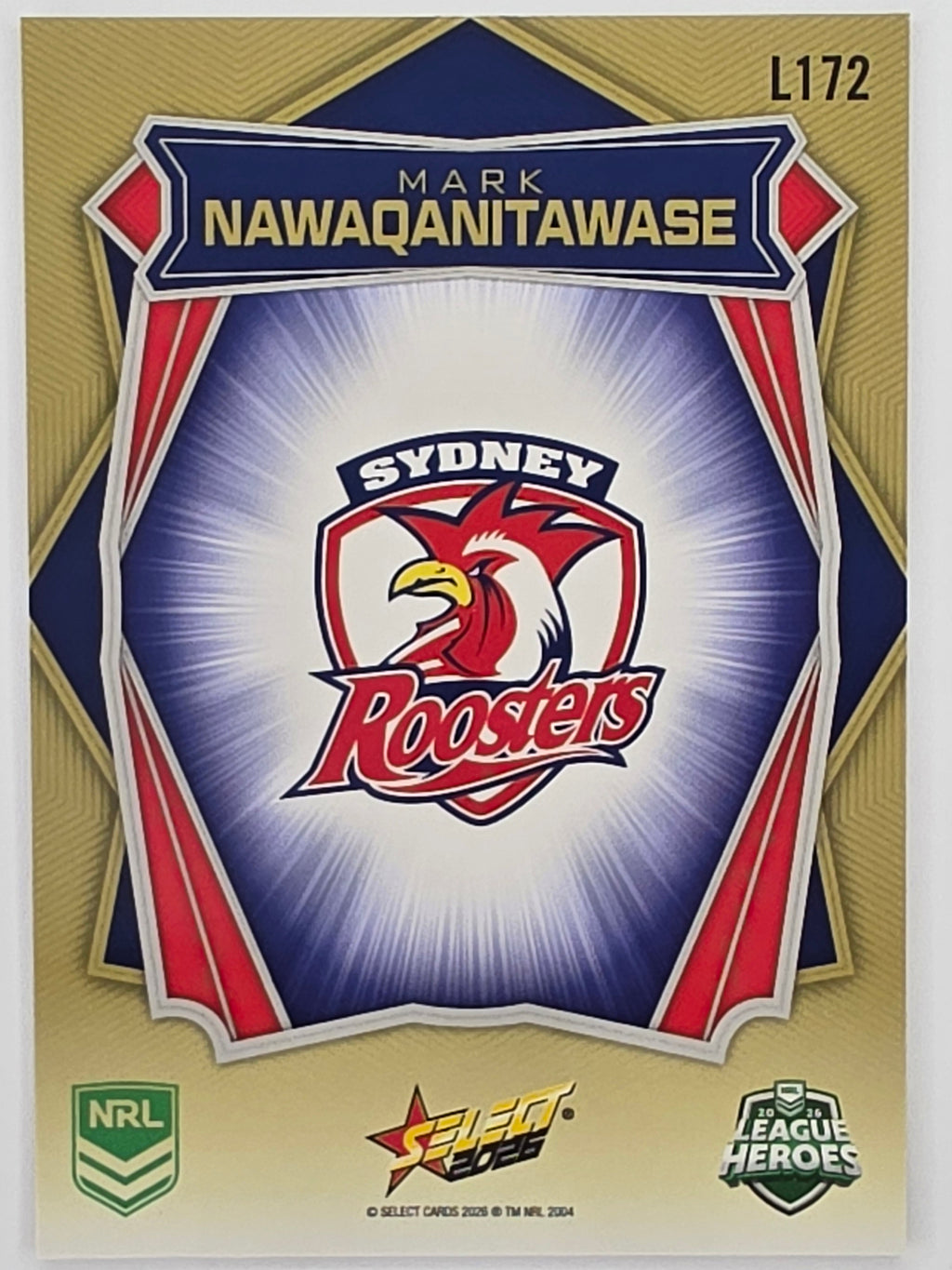 NRL 2026 League Heroes | Luminous | #L172 | Mark Nawaqanitawase | Sydney Roosters