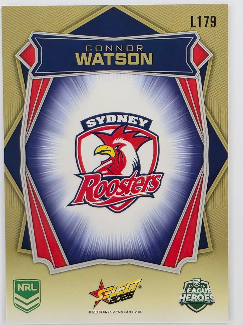NRL 2026 League Heroes | Luminous | #L179 | Connor Watson | Sydney Roosters