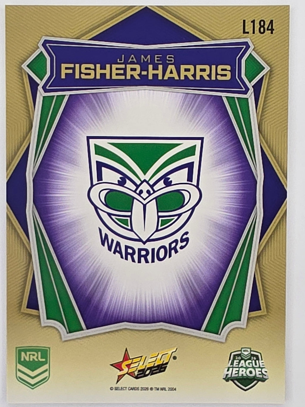 NRL 2026 League Heroes | Luminous | #L184 | James Fisher-Harris | New Zealand Warriors
