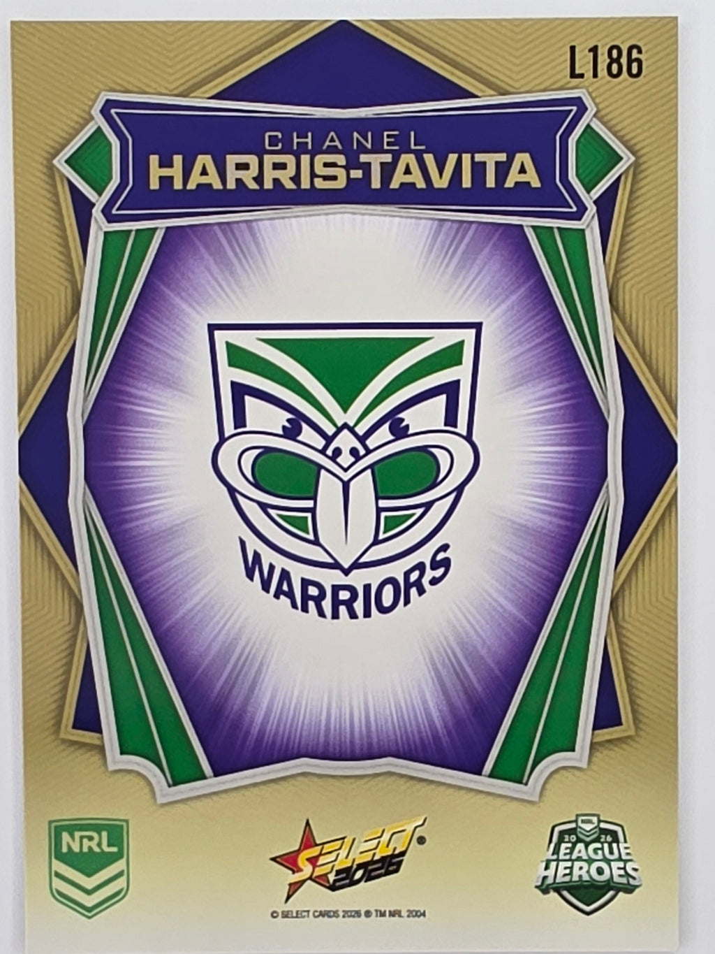 NRL 2026 League Heroes | Luminous | #L186 | Chanel Harris-Tavita | New Zealand Warriors