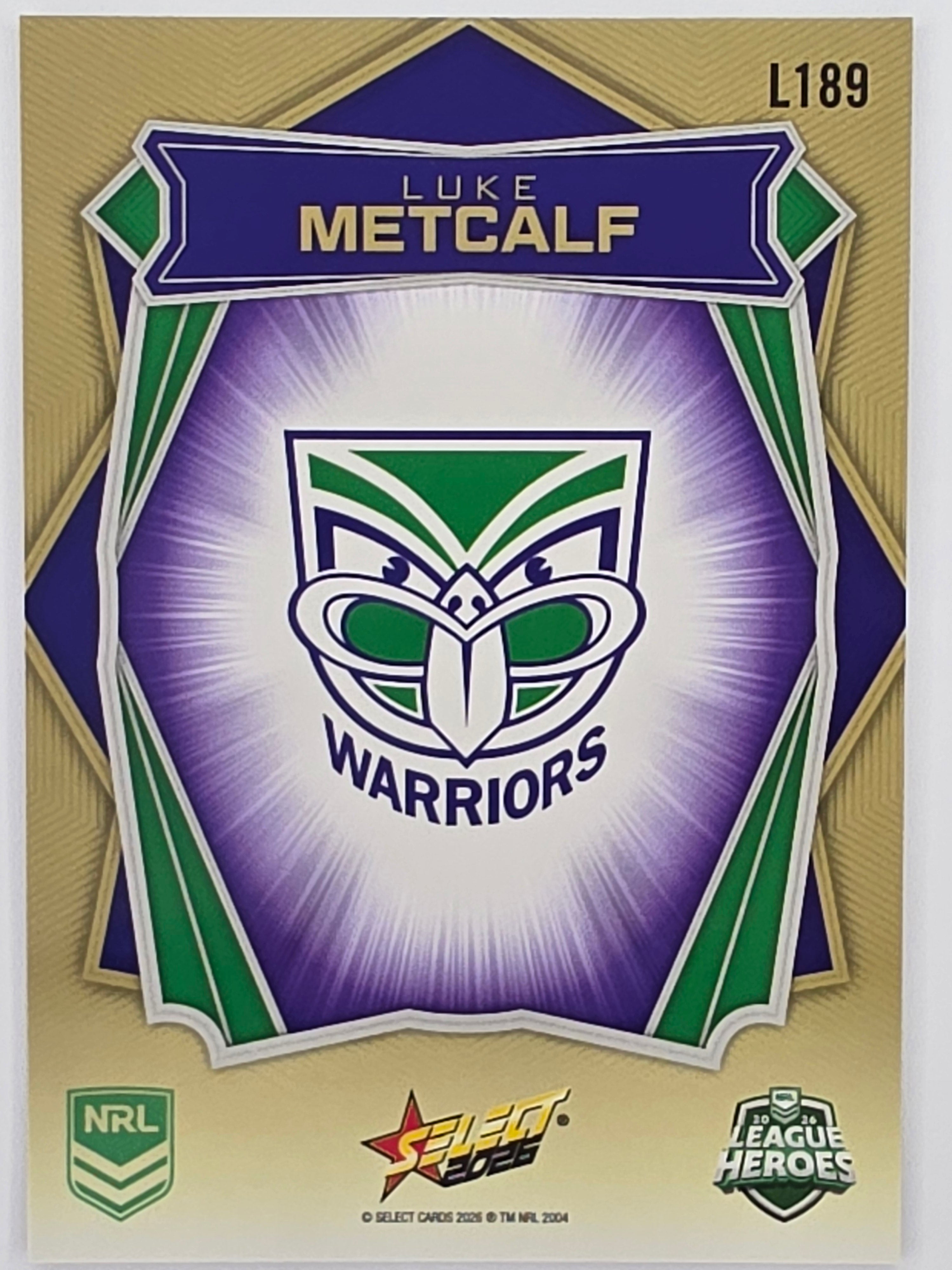 NRL 2026 League Heroes | Luminous | #L189 | Luke Metcalf | New Zealand Warriors