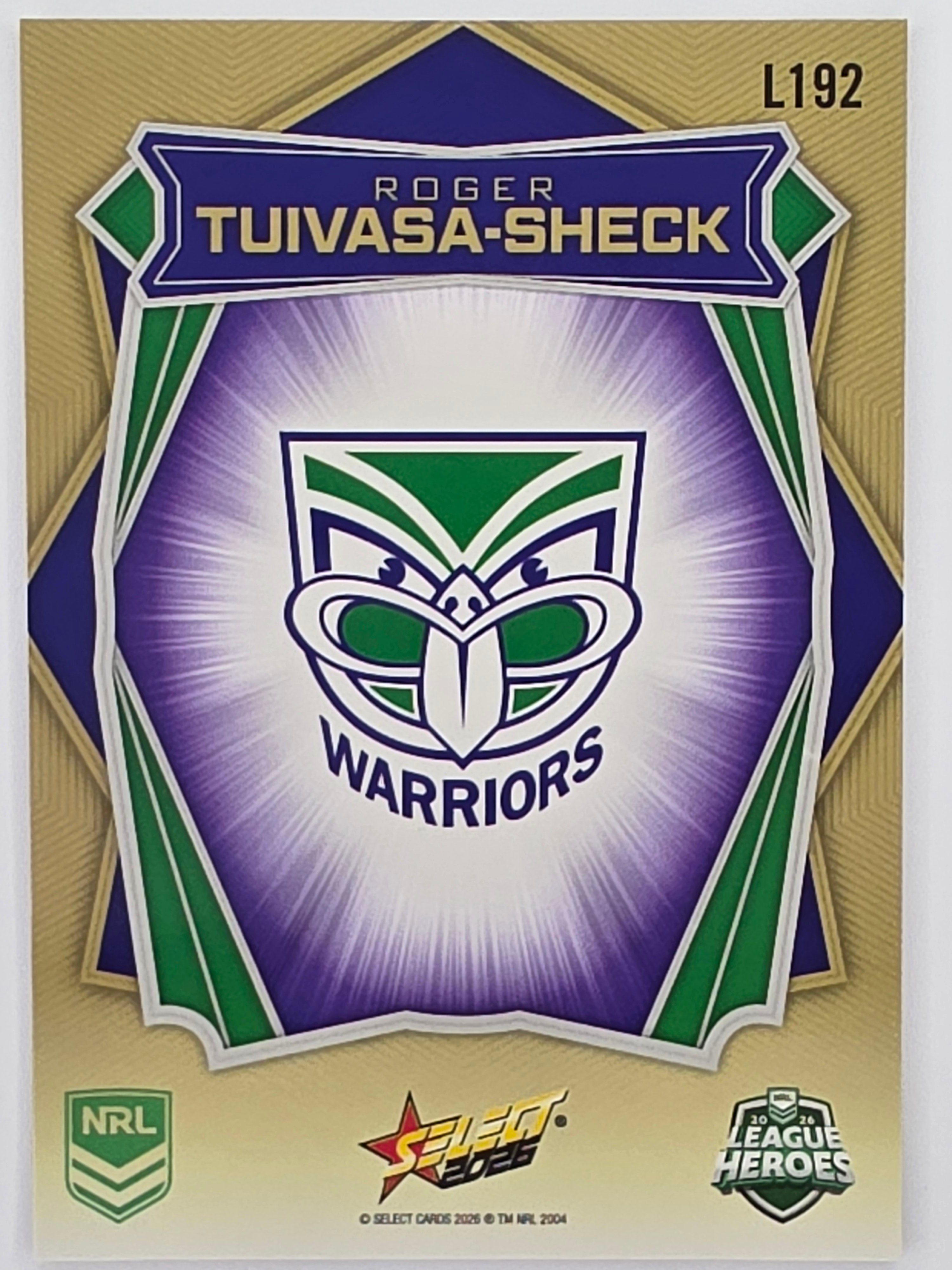NRL 2026 League Heroes | Luminous | #L192 | Roger Tuivasa-Sheck | New Zealand Warriors