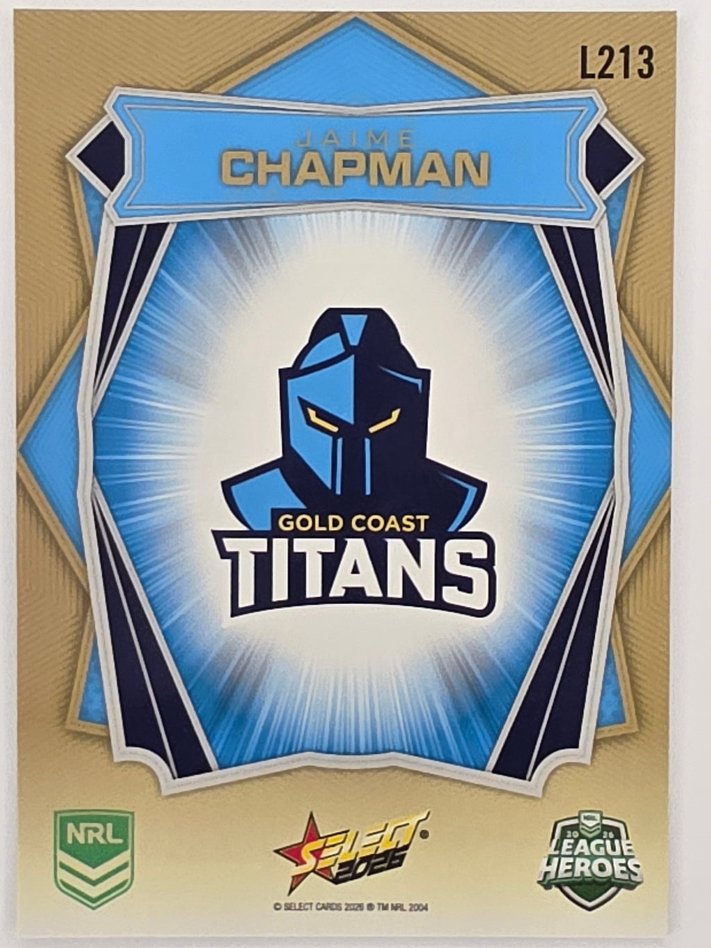 NRL 2026 League Heroes | Luminous | #L213 | Jaime Chapman | NRLW Gold Coast Titans