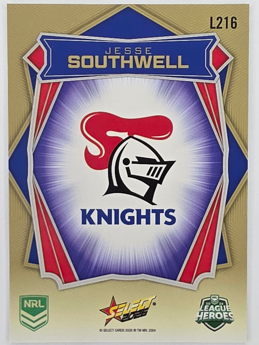 NRL 2026 League Heroes | Luminous | #L216 | Jesse Southwell | NRLW Newcastle Knights