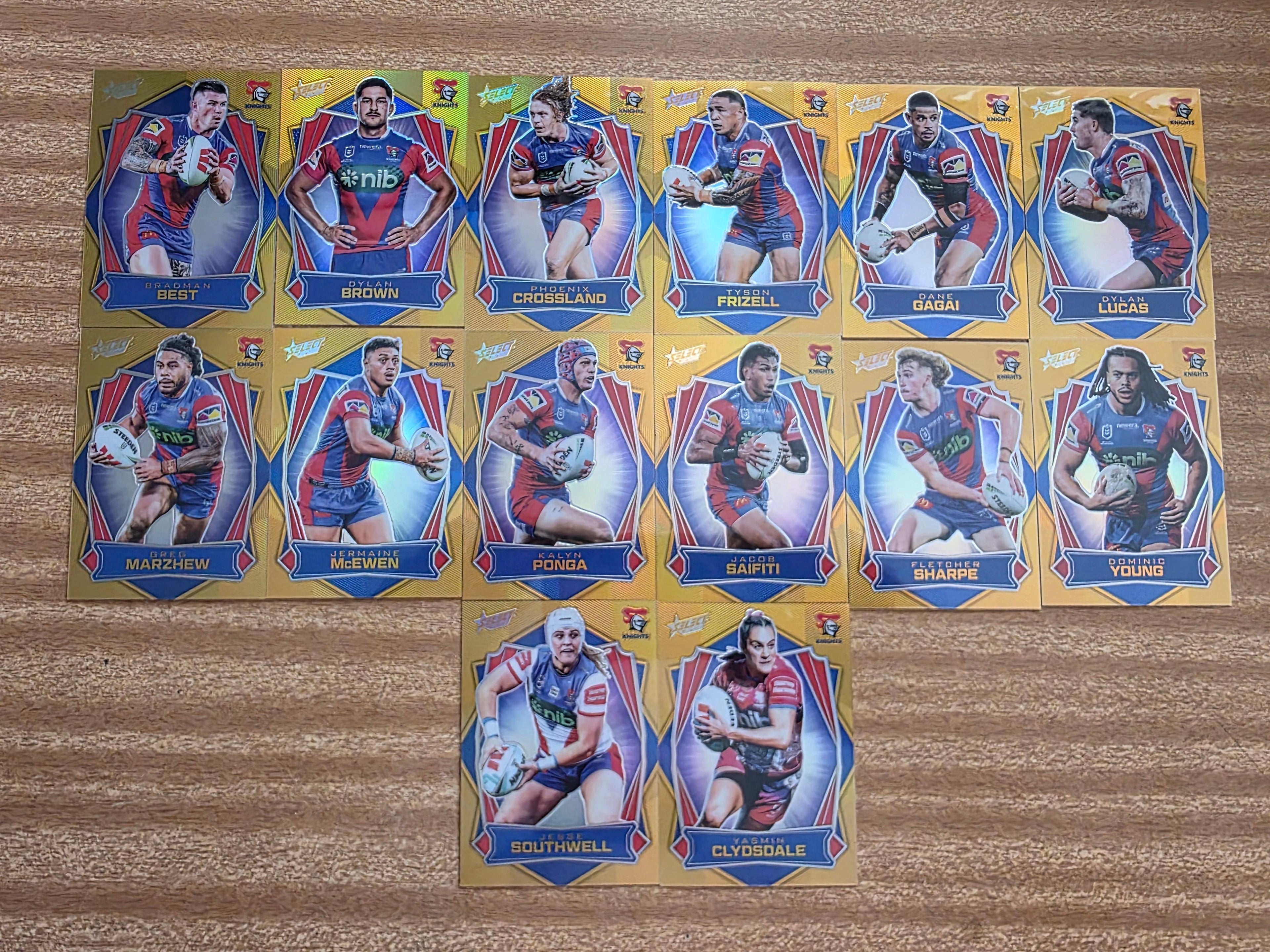 NRL 2026 League Heroes | Luminous Team Set (14 Cards)| Newcastle Knights