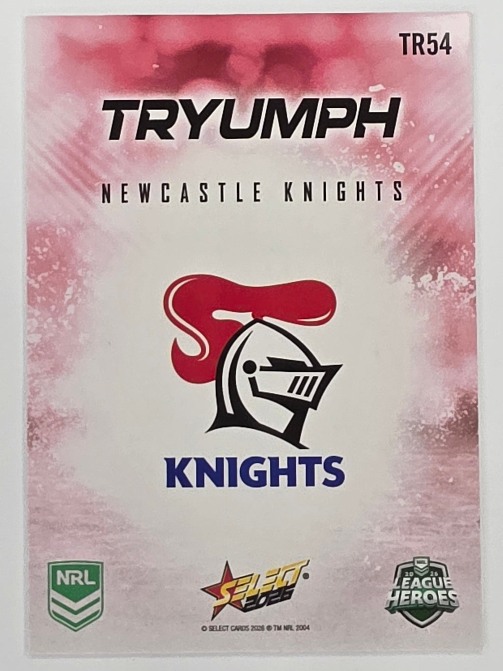 NRL 2026 League Heroes | Tryumph | #TR54 | Team | Newcastle Knights