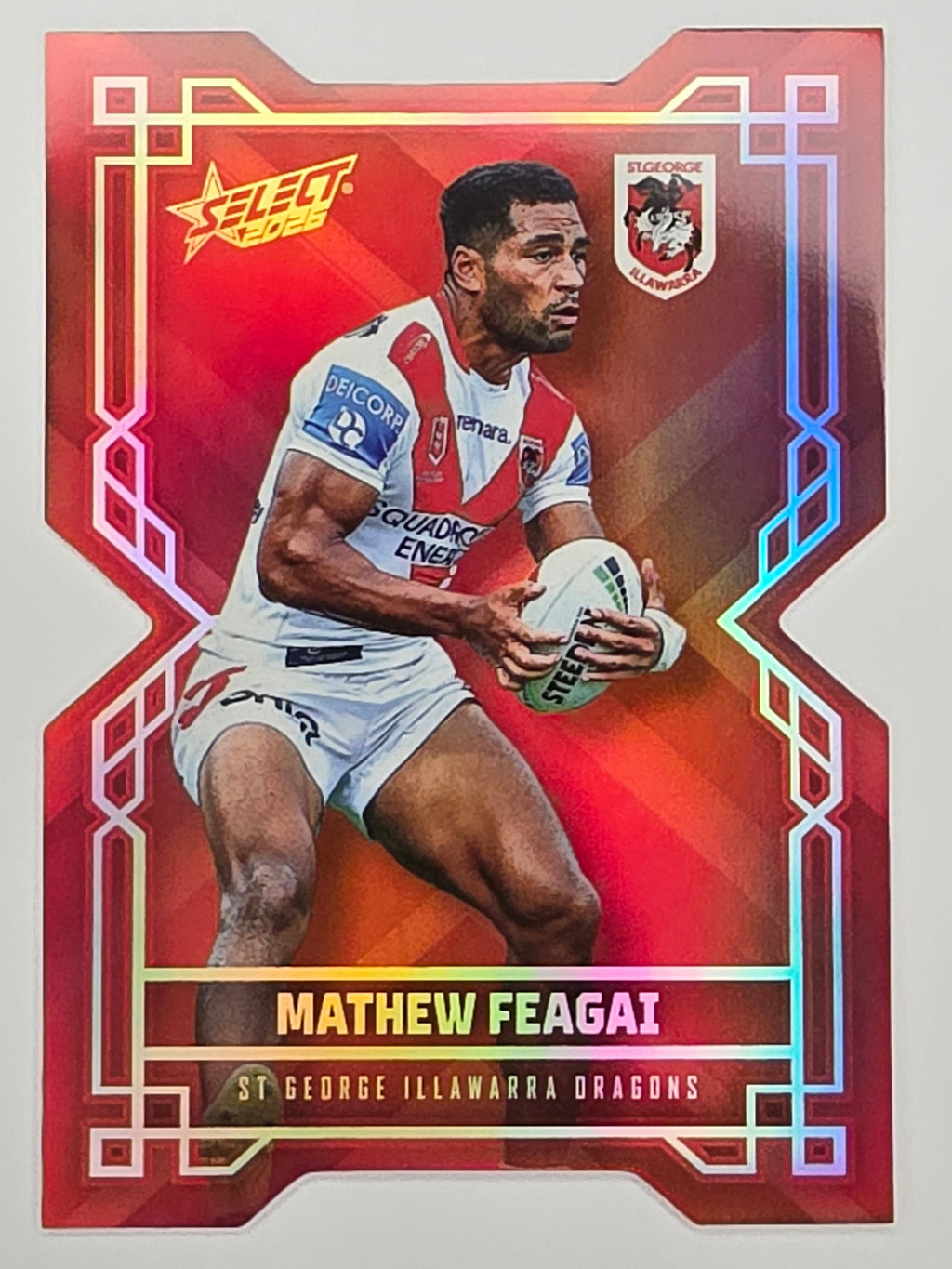 NRL 2026 League Heroes | Colours Diecut | #CD171 | Mathew Feagai | St George Dragons