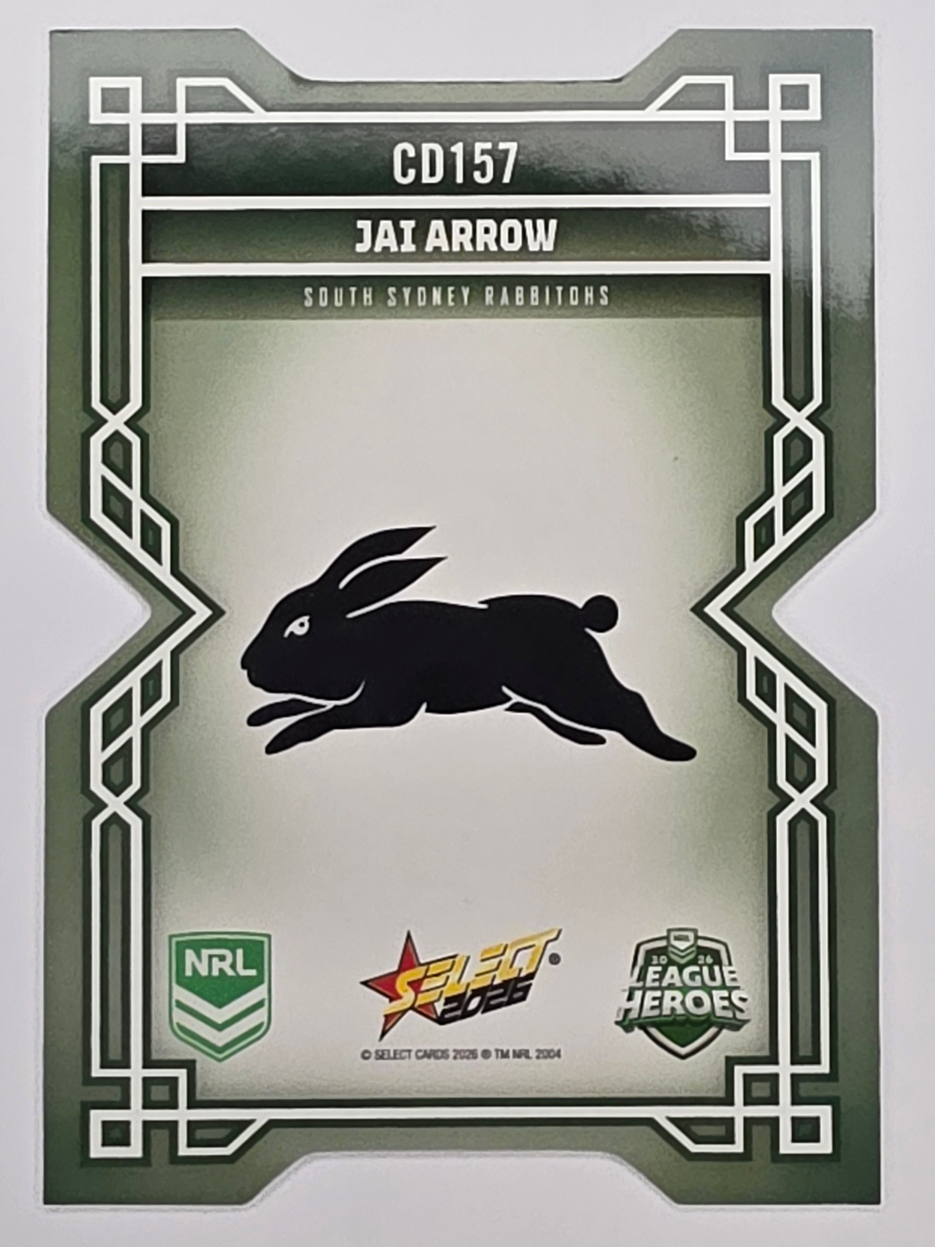 NRL 2026 League Heroes | Colours Diecut | #CD157 | Jai Arrow | South Sydney Rabbitohs