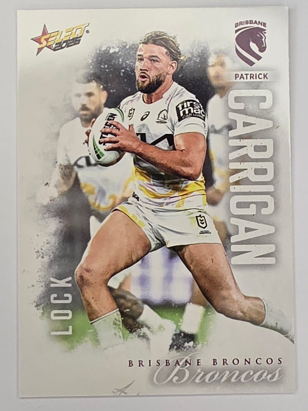 NRL 2026 League Heroes | Base | #002 | Patrick Carrigan | Brisbane Broncos