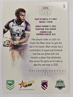 NRL 2026 League Heroes | Base | #005 | Ezra Mam | Brisbane Broncos