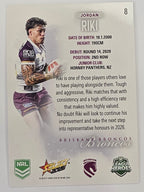 NRL 2026 League Heroes | Base | #008 | Jordan Riki | Brisbane Broncos
