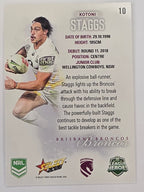 NRL 2026 League Heroes | Base | #010 | Kotoni Staggs | Brisbane Broncos