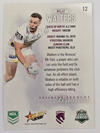 NRL 2026 League Heroes | Base | #012 | Billy Walters | Brisbane Broncos
