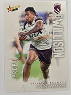 NRL 2026 League Heroes | Base | #013 | Xavier Willison | Brisbane Broncos