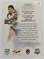 NRL 2026 League Heroes | Base | #013 | Xavier Willison | Brisbane Broncos