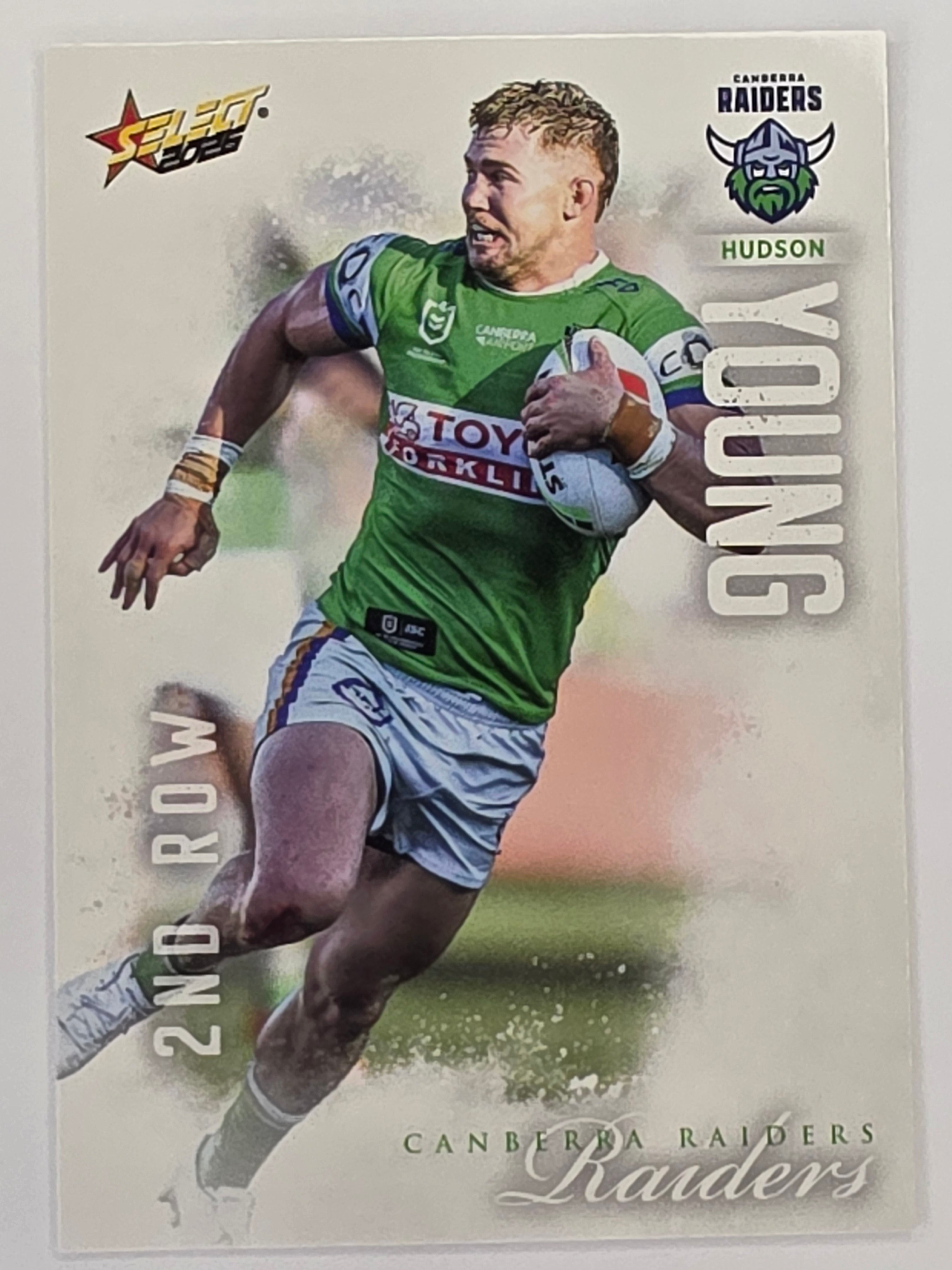 NRL 2026 League Heroes | Base | #026 | Hudson Young | Canberra Raiders