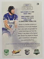 NRL 2026 League Heroes | Base | #028 | Matt Burton | Canterbury Bulldogs