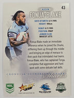 NRL 2026 League Heroes | Base | #043 | Addin Fonua-Blake | Cronulla Sharks