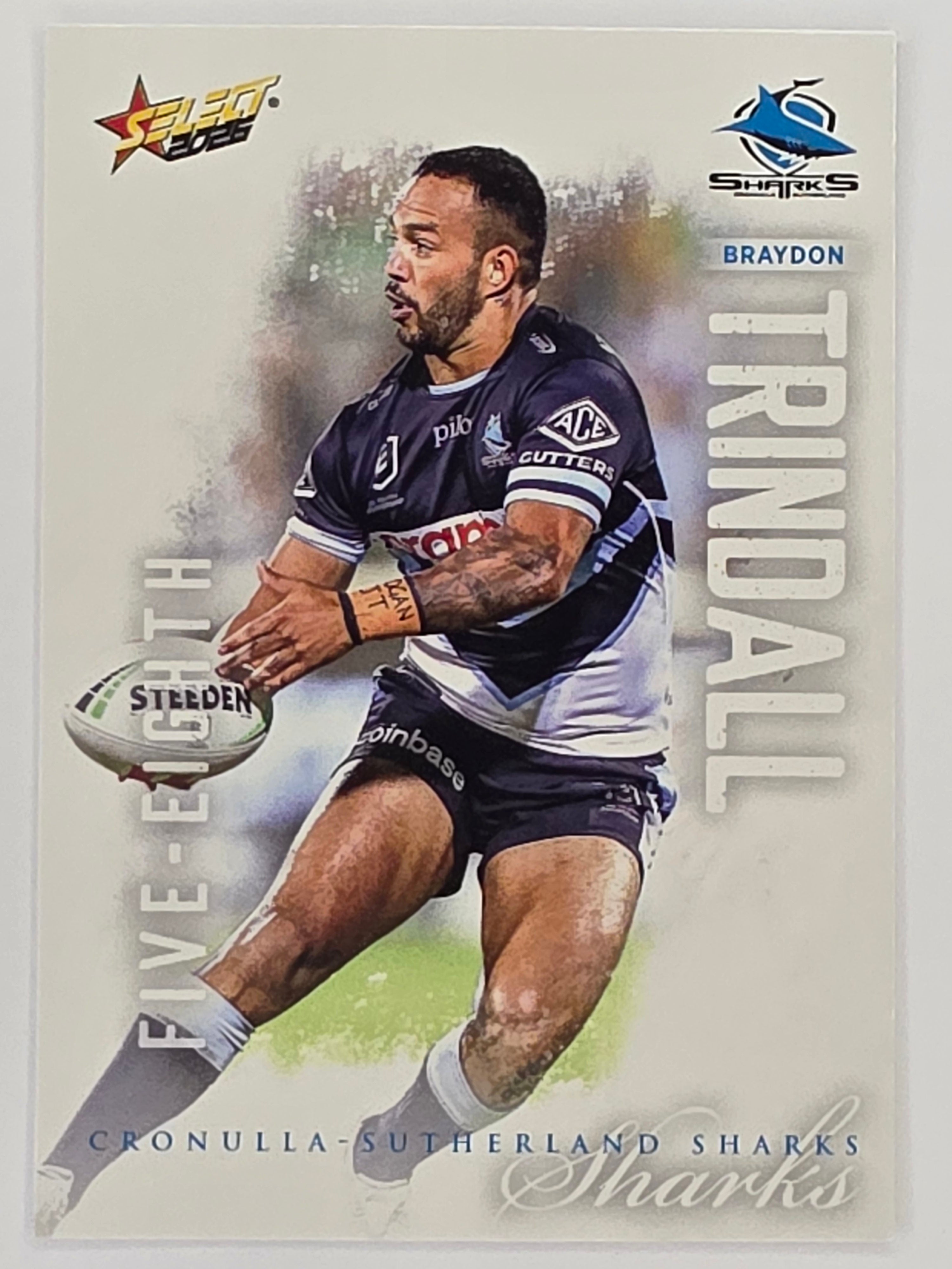 NRL 2026 League Heroes | Base | #052 | Braydon Trindall | Cronulla Sharks