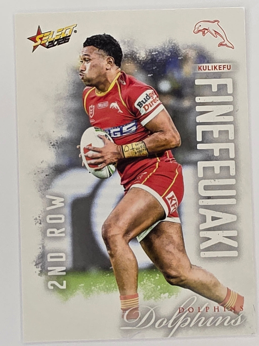 NRL 2026 League Heroes | Base | #056 | Kulikefu Finefeuiaki | Dolphins
