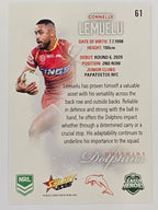 NRL 2026 League Heroes | Base | #061 | Connelly Lemuelu | Dolphins