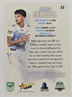 NRL 2026 League Heroes | Base | #068 | Jayden Campbell | Gold Coast Titans