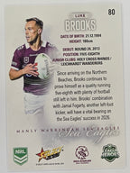 NRL 2026 League Heroes | Base | #080 | Luke Brooks | Manly Sea Eagles