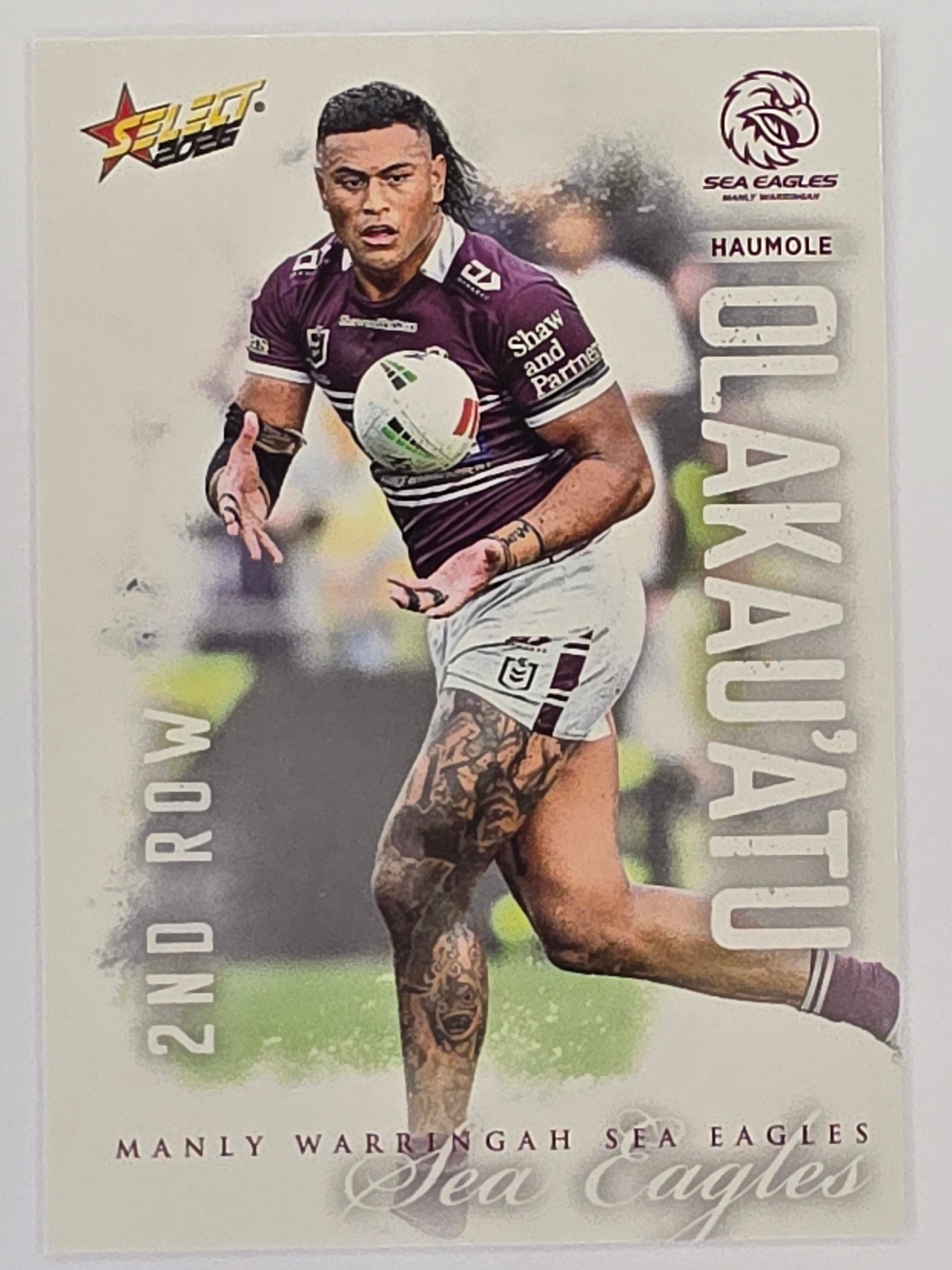 NRL 2026 League Heroes | Base | #086 | Haumole Olakau’atu | Manly Sea Eagles