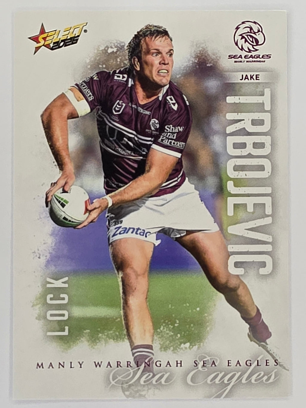 NRL 2026 League Heroes | Base | #090 | Jake Trbojevic | Manly Sea Eagles