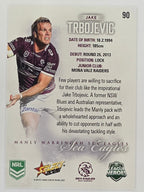 NRL 2026 League Heroes | Base | #090 | Jake Trbojevic | Manly Sea Eagles