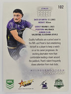NRL 2026 League Heroes | Base | #102 | Jonah Pezet | Melbourne Storm