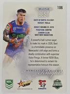 NRL 2026 League Heroes | Base | #106 | Bradman Best | Newcastle Knights