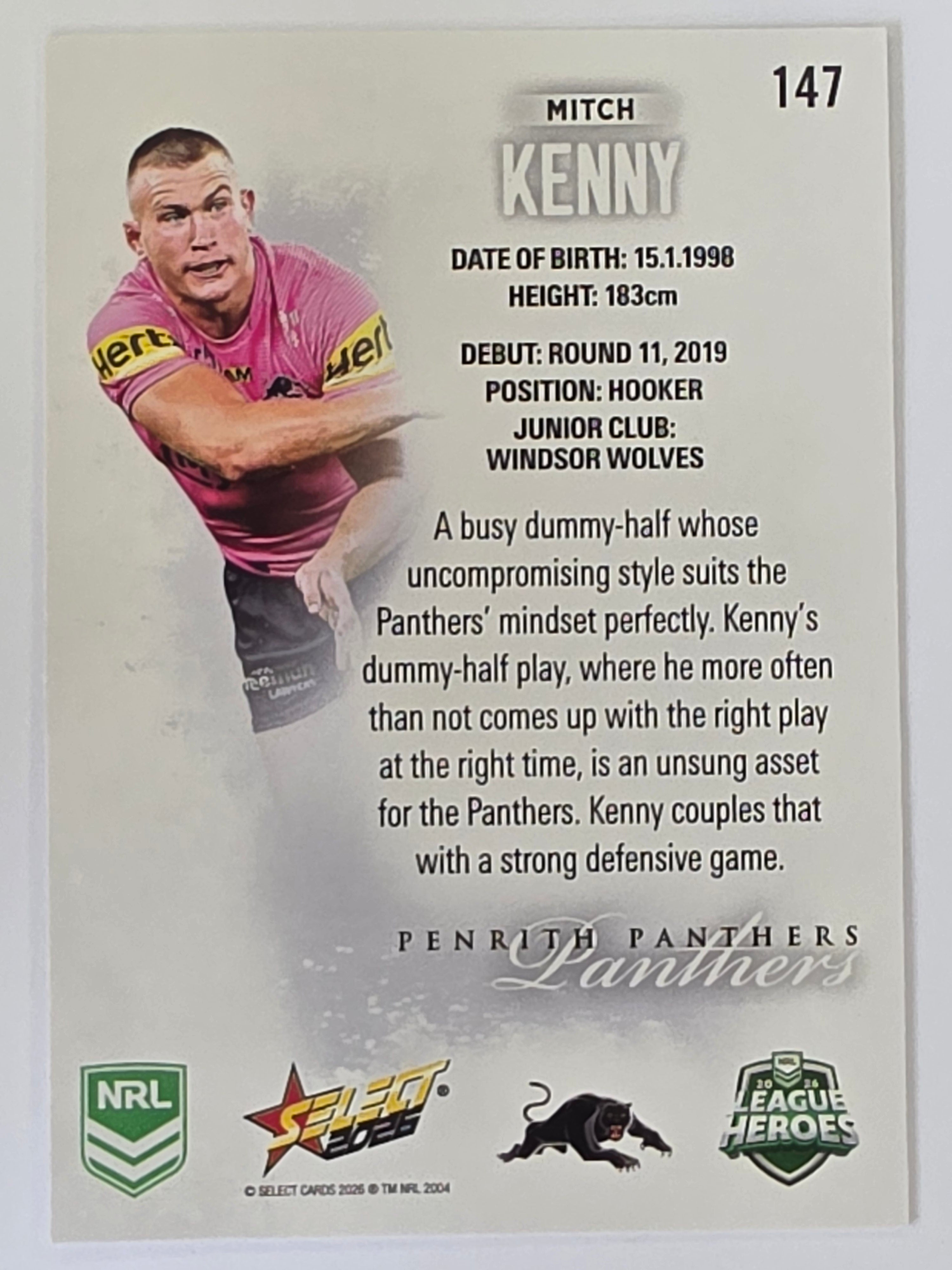NRL 2026 League Heroes | Base | #147 | Mitch Kenny | Penrith Panthers