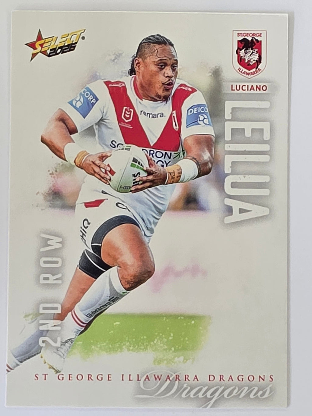 NRL 2026 League Heroes | Base | #179 | Luciano Leilua | St George Dragons