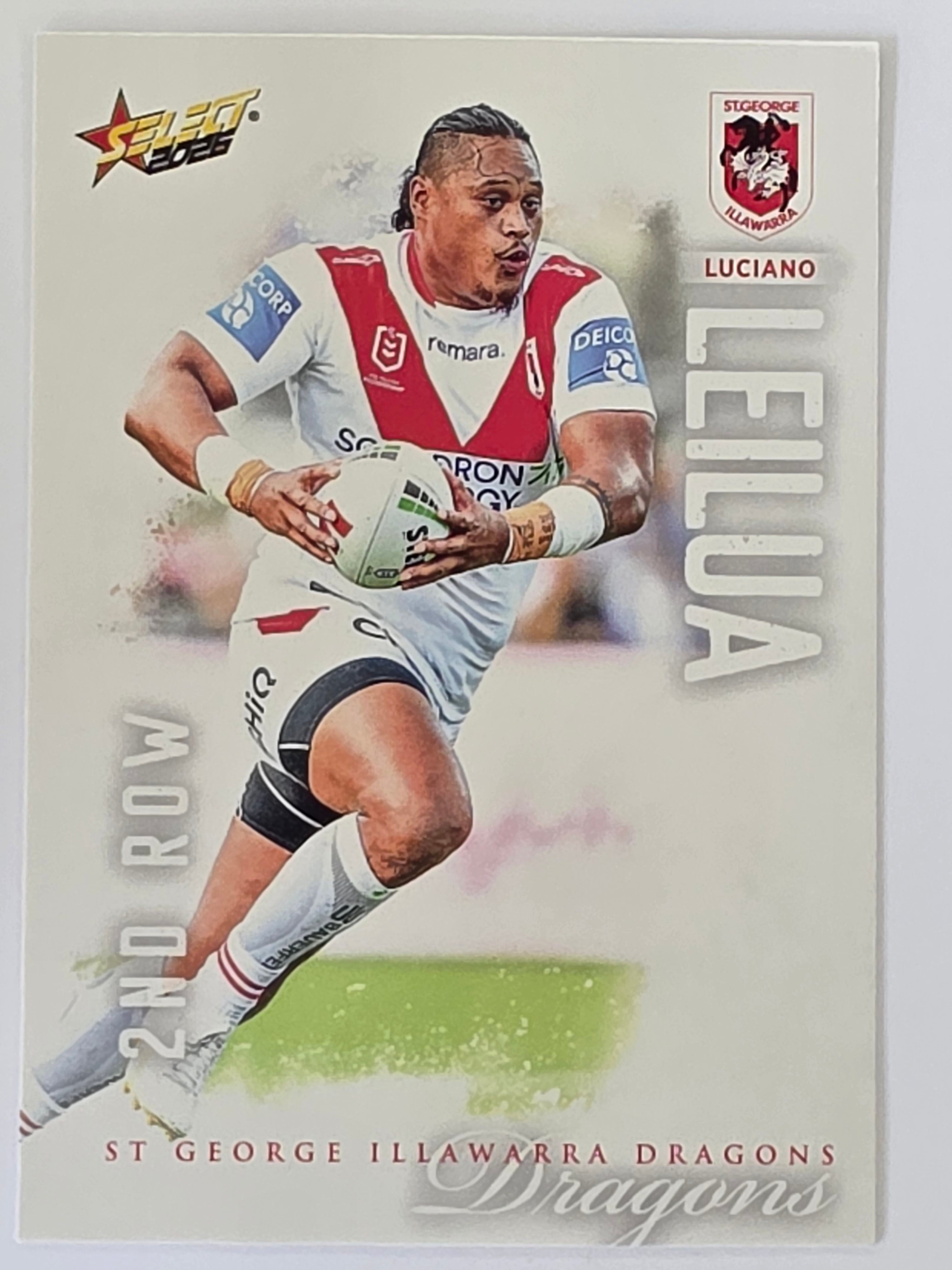 NRL 2026 League Heroes | Base | #179 | Luciano Leilua | St George Dragons