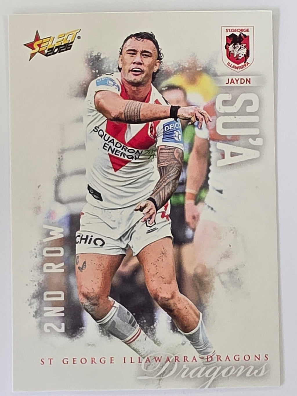 NRL 2026 League Heroes | Base | #181 | Jaydn Su’a | St George Dragons
