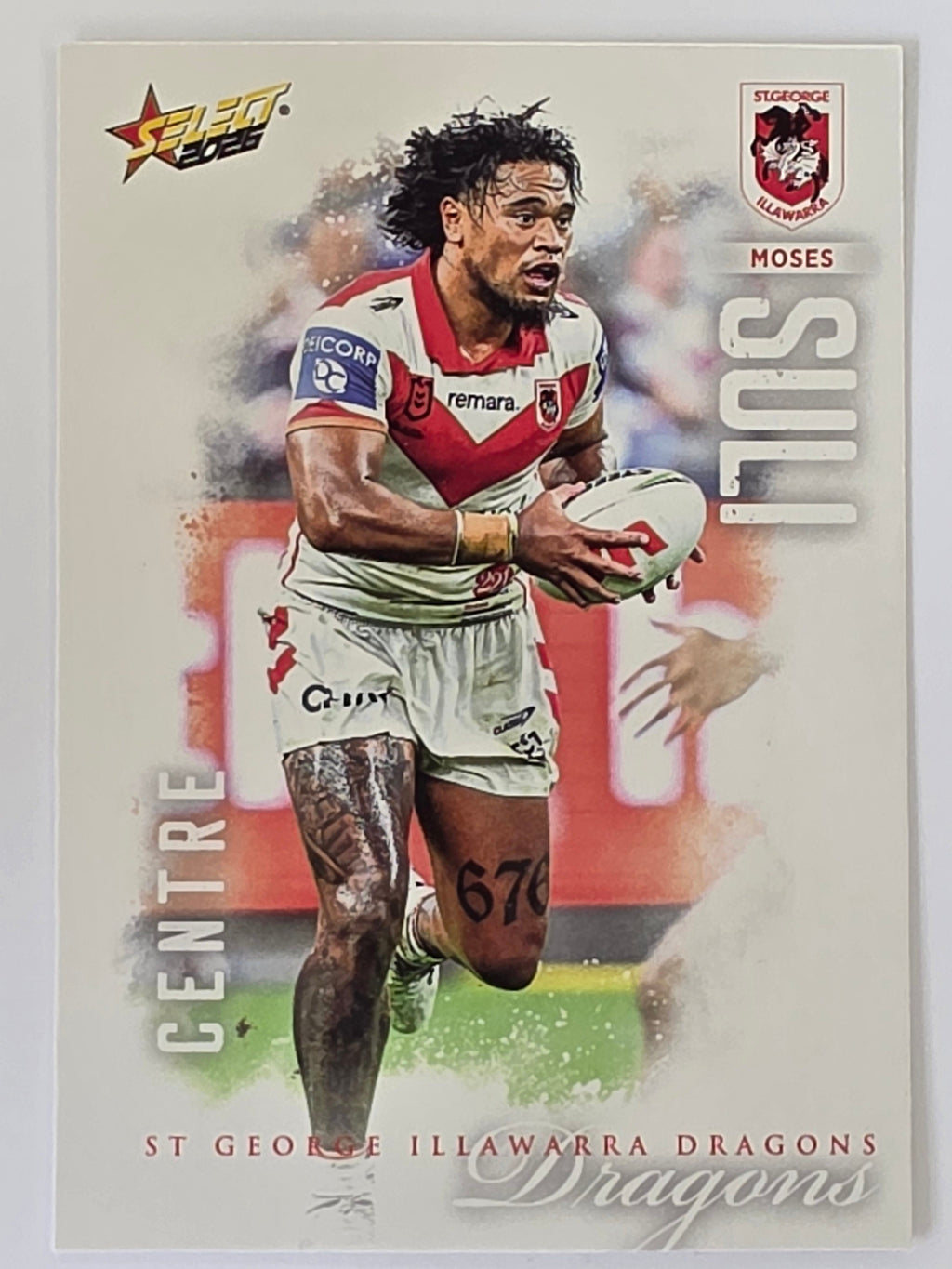 NRL 2026 League Heroes | Base | #182 | Moses Suli | St George Dragons