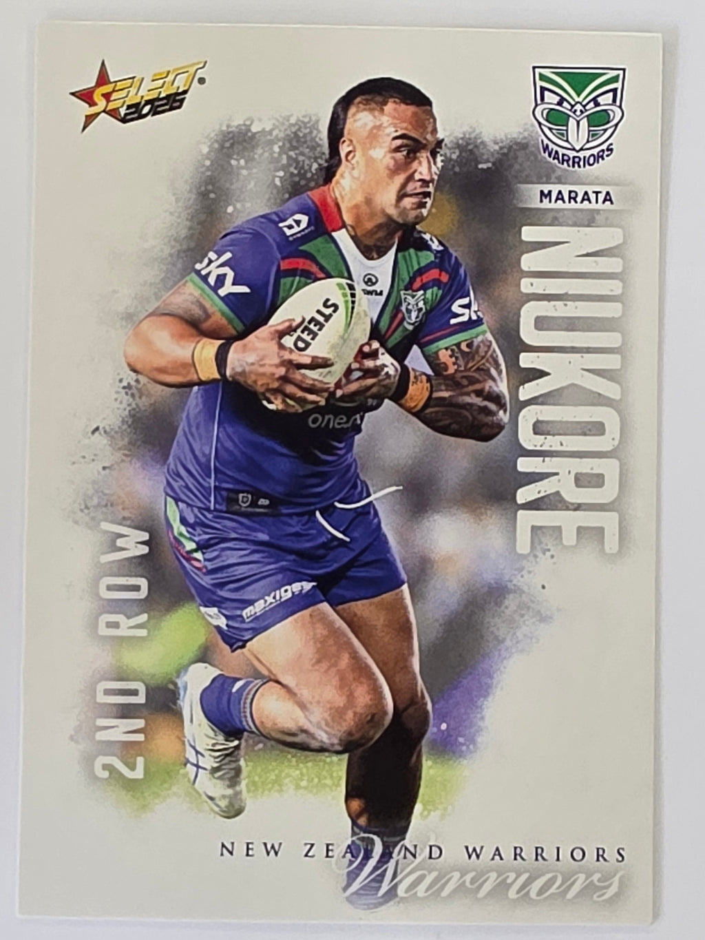 NRL 2026 League Heroes | Base | #207 | Marata Niukore | New Zealand Warriors