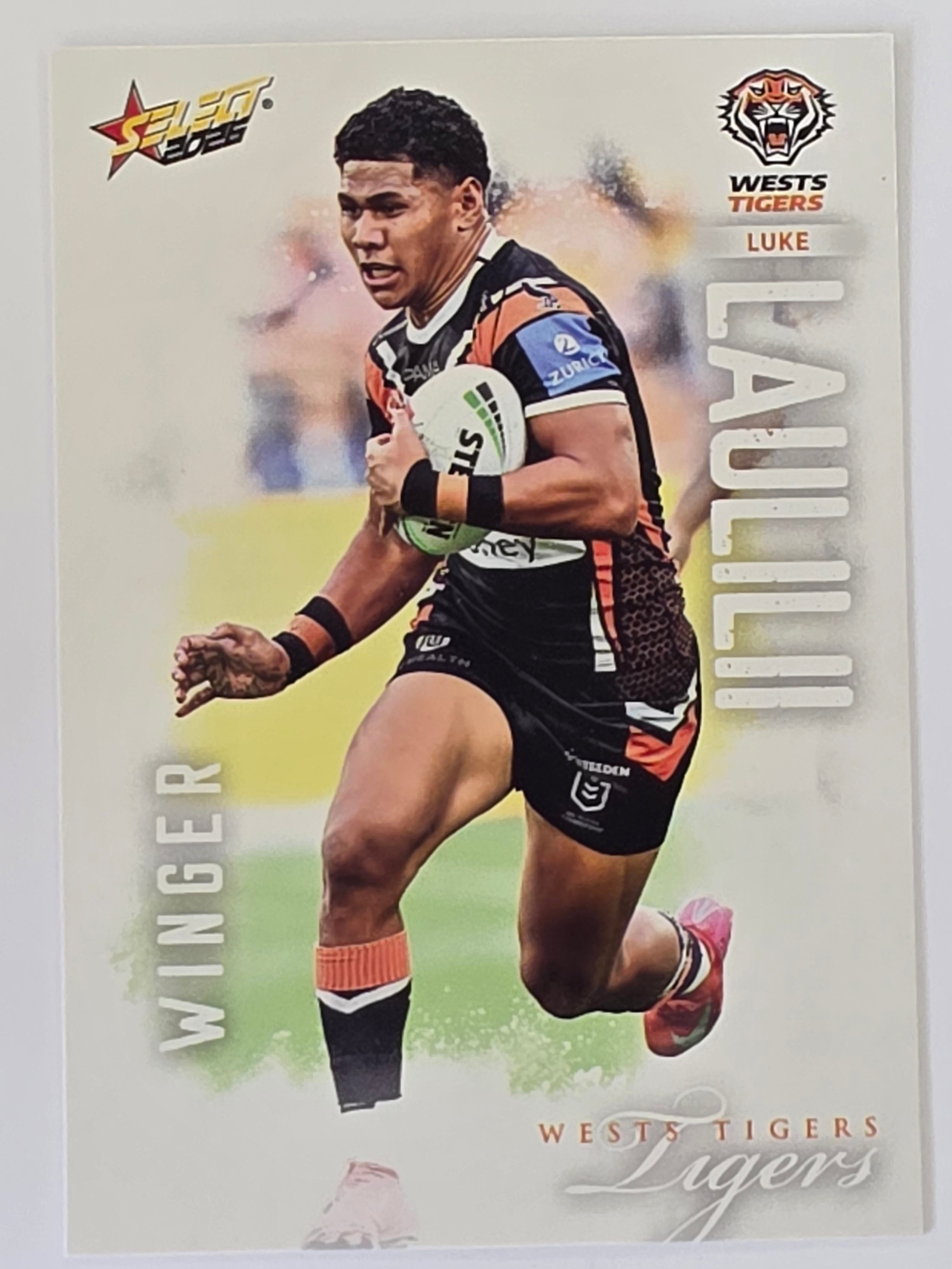 NRL 2026 League Heroes | Base | #215 | Luke Laulilii | Wests Tigers