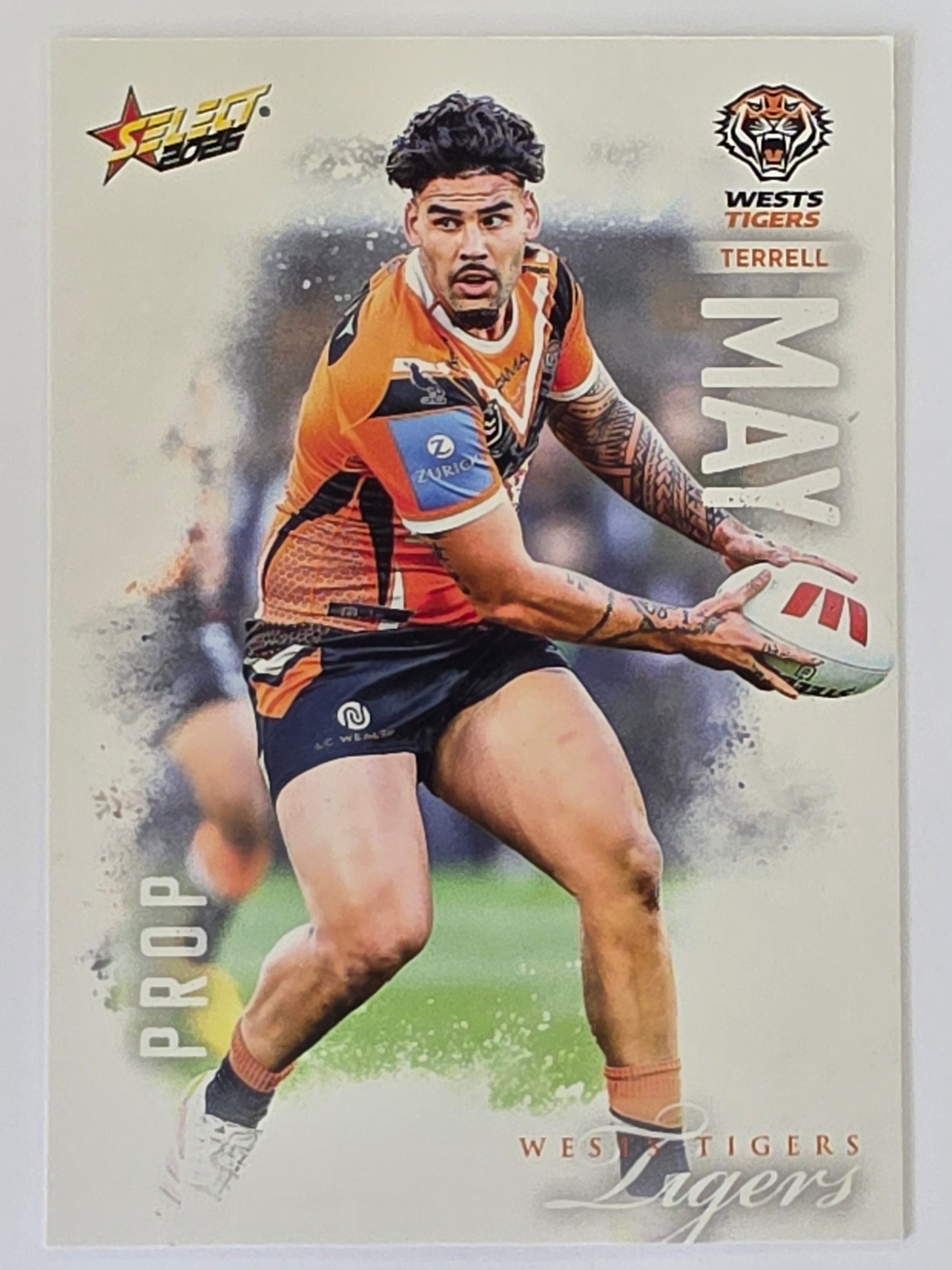 NRL 2026 League Heroes | Base | #217 | Terrell May | Wests Tigers