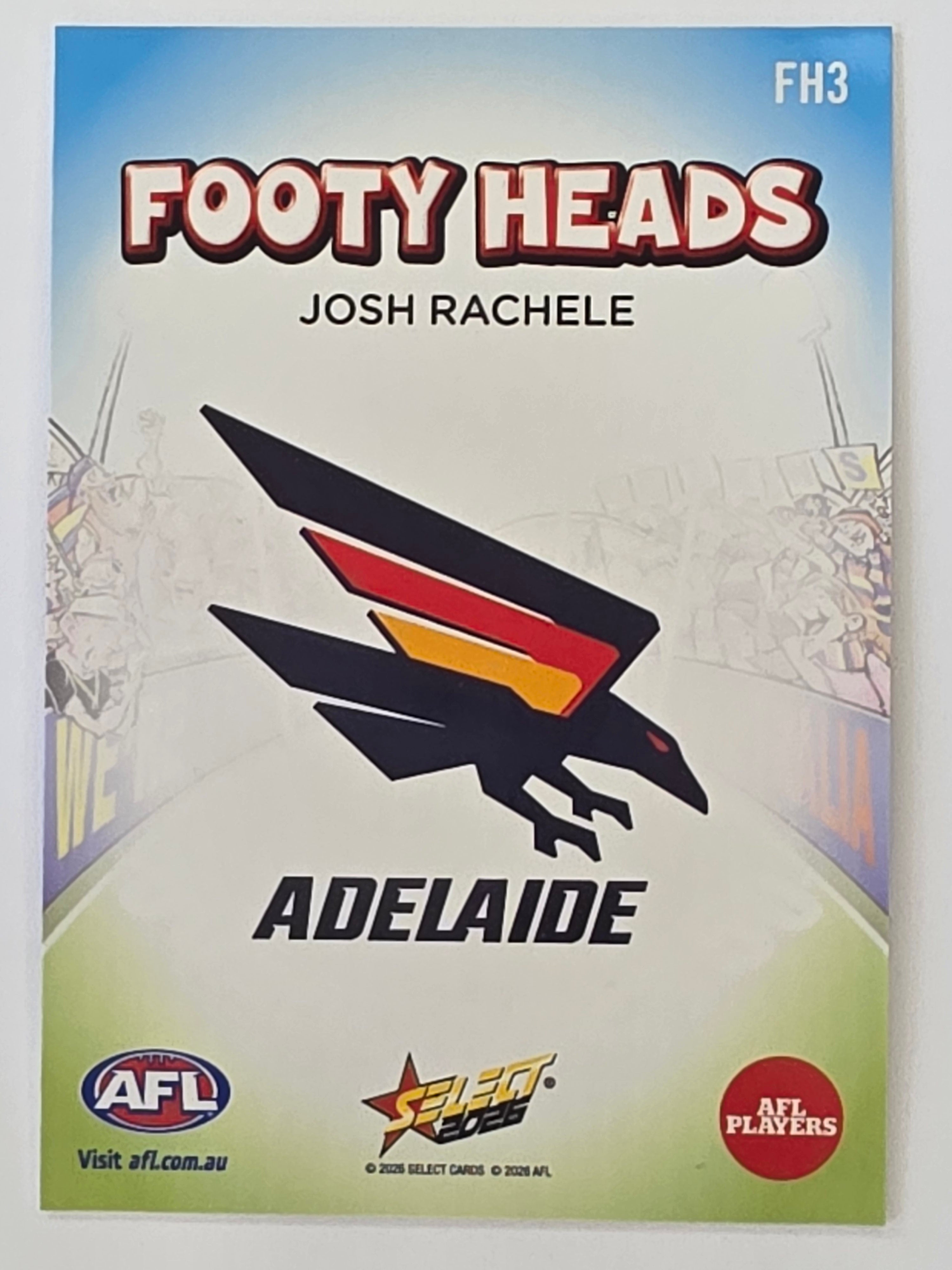 2026 AFL Footy Stars Footy Heads FH3 Josh Rachele - Adelaide Crows