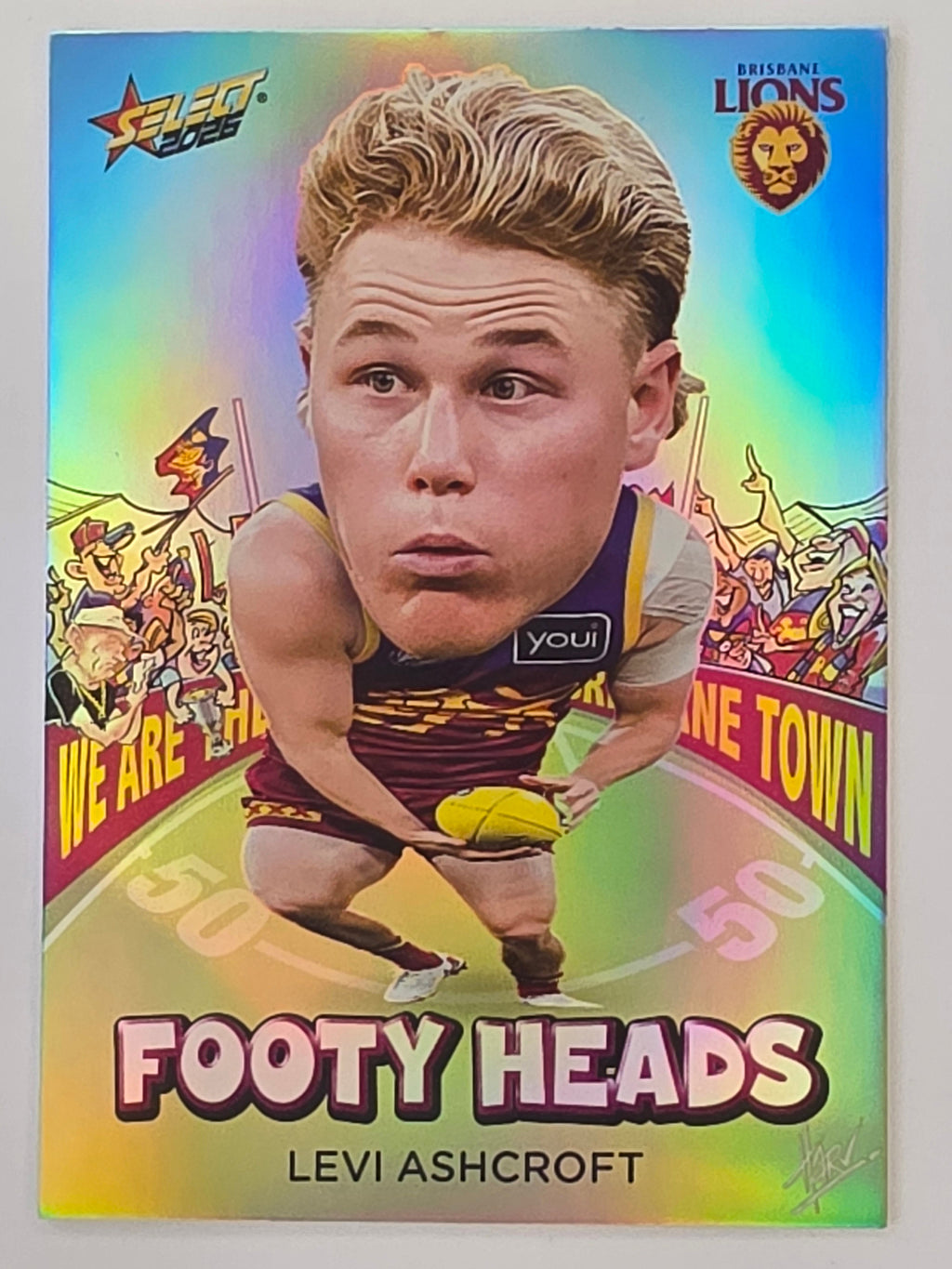 2026 AFL Footy Stars Footy Heads FH7 Levi Ashcroft - Brisbane Lions