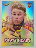 2026 AFL Footy Stars Footy Heads FH7 Levi Ashcroft - Brisbane Lions