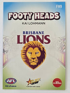 2026 AFL Footy Stars Footy Heads FH9 Kai Lohmann - Brisbane Lions