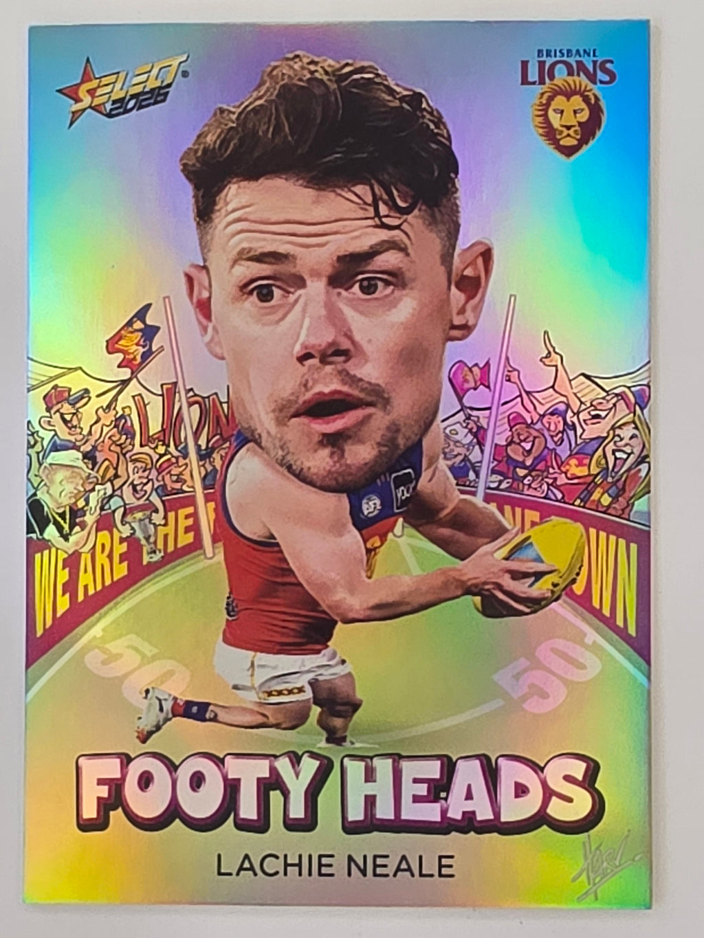 2026 AFL Footy Stars Footy Heads FH11 Lachie Neale - Brisbane Lions