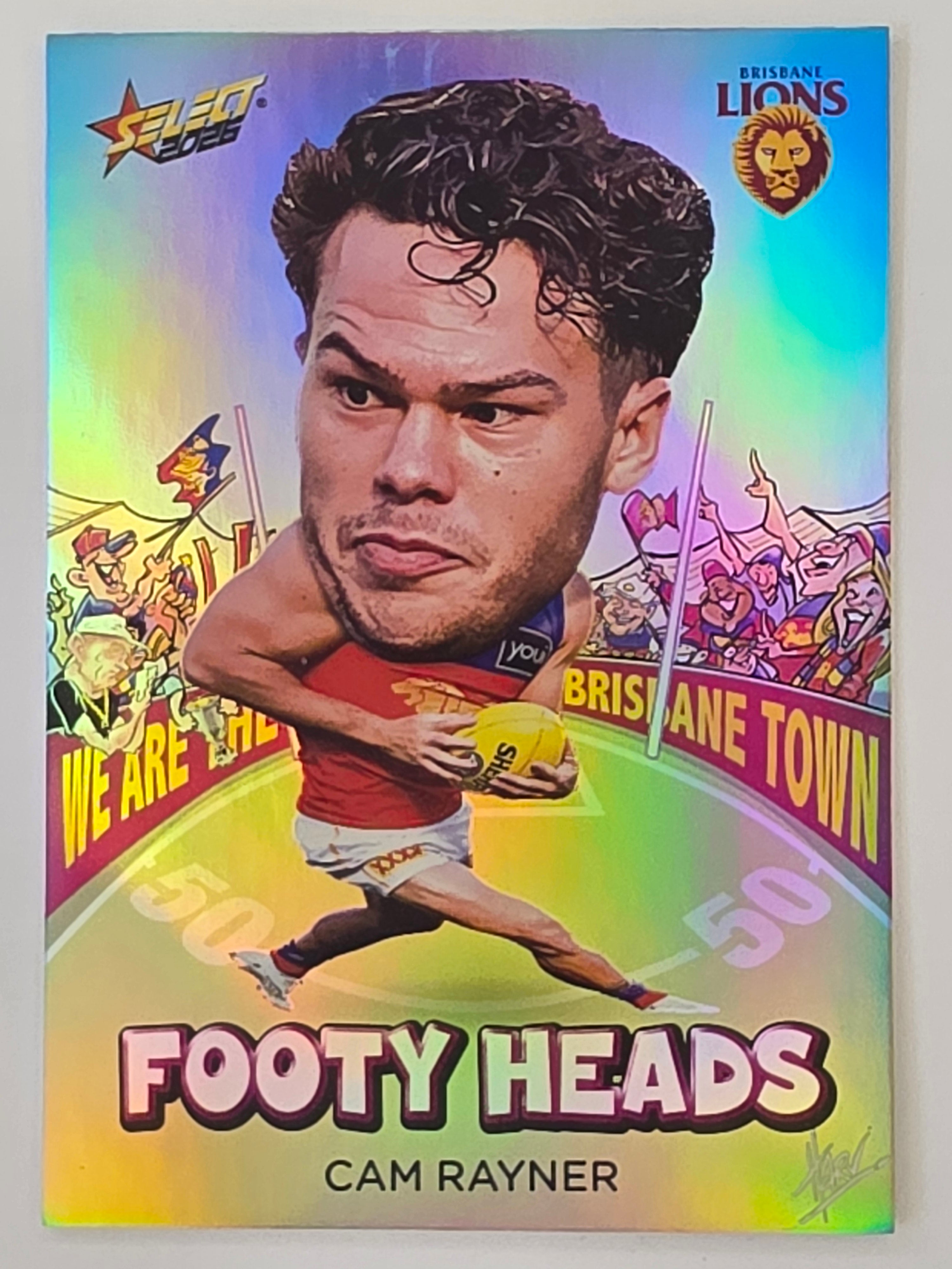 2026 AFL Footy Stars Footy Heads FH12 Cam Rayner - Brisbane Lions
