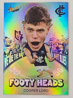 2026 AFL Footy Stars Footy Heads FH15 Cooper Lord - Carlton Blues