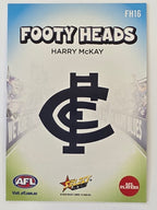 2026 AFL Footy Stars Footy Heads FH16 Harry McKay - Carlton Blues